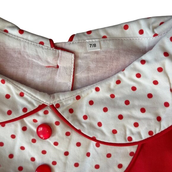 NEW Oh Shana! Gingerbread Apron Style Dress 7/8 - Picture 2 of 12